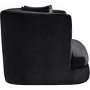 Meridian Alder Black Velvet Chair IMAGE 7