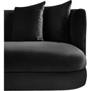  Manufacturer Color_Black -- Alder 66" Black Velvet Upholstered Loveseat IMAGE 8