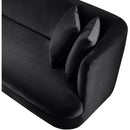 Meridian Alder Black Velvet Sofa IMAGE 11