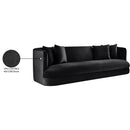  Manufacturer Color_Black -- Alder 93.5" Black Velvet Upholstered Sofa IMAGE 17