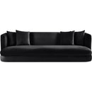  Manufacturer Color_Black -- Alder 93.5" Black Velvet Upholstered Sofa IMAGE 3