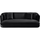  Manufacturer Color_Black -- Alder 93.5" Black Velvet Upholstered Sofa IMAGE 4