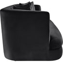  Manufacturer Color_Black -- Alder 93.5" Black Velvet Upholstered Sofa IMAGE 7