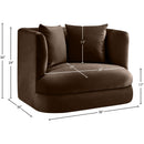  Manufacturer Color_Brown -- Alder Brown Velvet Upholstered Chair IMAGE 16
