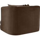  Manufacturer Color_Brown -- Alder Brown Velvet Upholstered Chair IMAGE 6