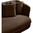  Manufacturer Color_Brown -- Alder Brown Velvet Upholstered Chair IMAGE 9