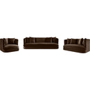  Manufacturer Color_Brown -- Alder 66" Brown Velvet Upholstered Loveseat IMAGE 13
