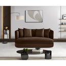  Manufacturer Color_Brown -- Alder 66" Brown Velvet Upholstered Loveseat IMAGE 2
