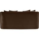  Manufacturer Color_Brown -- Alder 66" Brown Velvet Upholstered Loveseat IMAGE 5
