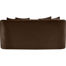 Meridian Alder Brown Velvet Loveseat IMAGE 5