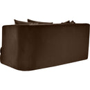  Manufacturer Color_Brown -- Alder 66" Brown Velvet Upholstered Loveseat IMAGE 6