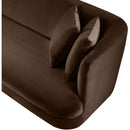 Meridian Alder Brown Velvet Sofa IMAGE 11