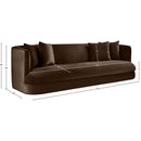  Manufacturer Color_Brown -- Alder 93.5" Brown Velvet Upholstered Sofa IMAGE 16