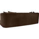 Meridian Alder Brown Velvet Sofa IMAGE 6
