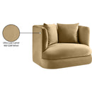  Manufacturer Color_Camel -- Alder Camel Velvet Upholstered Chair IMAGE 17