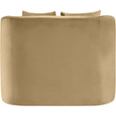  Manufacturer Color_Camel -- Alder Camel Velvet Upholstered Chair IMAGE 5
