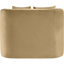 Meridian Alder Camel Velvet Chair IMAGE 5