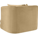  Manufacturer Color_Camel -- Alder Camel Velvet Upholstered Chair IMAGE 6