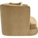 Manufacturer Color_Camel -- Alder Camel Velvet Upholstered Chair IMAGE 7
