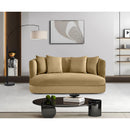  Manufacturer Color_Camel -- Alder 66" Camel Velvet Upholstered Loveseat IMAGE 2