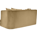  Manufacturer Color_Camel -- Alder 66" Camel Velvet Upholstered Loveseat IMAGE 6