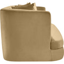  Manufacturer Color_Camel -- Alder 66" Camel Velvet Upholstered Loveseat IMAGE 7