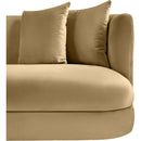  Manufacturer Color_Camel -- Alder 66" Camel Velvet Upholstered Loveseat IMAGE 8