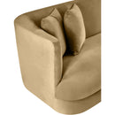  Manufacturer Color_Camel -- Alder 93.5" Camel Velvet Upholstered Sofa IMAGE 10