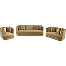 Meridian Alder Camel Velvet Sofa IMAGE 12