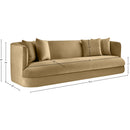  Manufacturer Color_Camel -- Alder 93.5" Camel Velvet Upholstered Sofa IMAGE 16