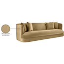  Manufacturer Color_Camel -- Alder 93.5" Camel Velvet Upholstered Sofa IMAGE 17