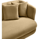  Manufacturer Color_Camel -- Alder 93.5" Camel Velvet Upholstered Sofa IMAGE 9