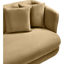 Meridian Alder Camel Velvet Sofa IMAGE 9