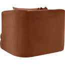  Manufacturer Color_Cognac -- Alder Cognac Velvet Upholstered Chair IMAGE 6