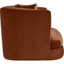  Manufacturer Color_Cognac -- Alder Cognac Velvet Upholstered Chair IMAGE 7