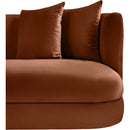  Manufacturer Color_Cognac -- Alder Cognac Velvet Upholstered Chair IMAGE 8