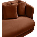  Manufacturer Color_Cognac -- Alder Cognac Velvet Upholstered Chair IMAGE 9