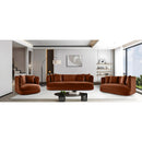  Manufacturer Color_Cognac -- Alder 66" Cognac Velvet Upholstered Loveseat IMAGE 14