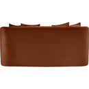 Meridian Alder Cognac Velvet Loveseat IMAGE 5