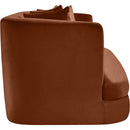  Manufacturer Color_Cognac -- Alder 66" Cognac Velvet Upholstered Loveseat IMAGE 7