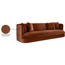  Manufacturer Color_Cognac -- Alder 93.5" Cognac Velvet Upholstered Sofa IMAGE 16