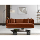  Manufacturer Color_Cognac -- Alder 93.5" Cognac Velvet Upholstered Sofa IMAGE 2