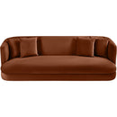  Manufacturer Color_Cognac -- Alder 93.5" Cognac Velvet Upholstered Sofa IMAGE 4