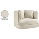  Manufacturer Color_Cream -- Alder Cream Velvet Upholstered Chair IMAGE 16
