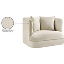 Meridian Alder Cream Velvet Chair IMAGE 16