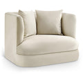  Manufacturer Color_Cream -- Alder Cream Velvet Upholstered Chair IMAGE 1