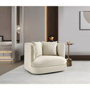  Manufacturer Color_Cream -- Alder Cream Velvet Upholstered Chair IMAGE 2