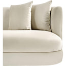 Meridian Alder Cream Velvet Chair IMAGE 8