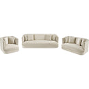  Manufacturer Color_Cream -- Alder 66" Cream Velvet Upholstered Loveseat IMAGE 12