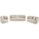 Meridian Alder Cream Velvet Loveseat IMAGE 12